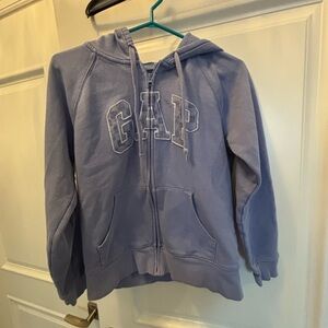 GAP Light Blue Zip-Up Hoodie